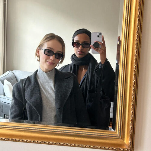 Pull en cachemire biologique avec col montant